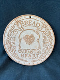Hill Designs “Bread Warmer Warms the Heart” Terra Cotta Stone Trivet