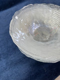 Set Of 6 Clear Iridescent Glass Bowls