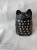 Black/Tan Cat Figurine
