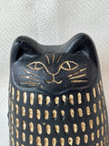 Black/Tan Cat Figurine