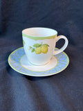 4 Piece Mikasa Fruit Rapture Teacup And Saucer Set