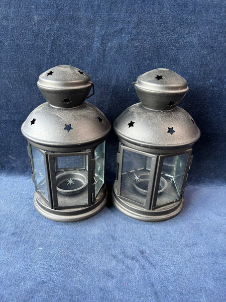 Pair Of Ikea Rotera Tealight Candle Holder Lanterns