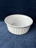 Set Of 4 Corning Ware F-16-B French White Casserole Dish Bowls