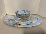 Seashell Melamine Dish Lot-13 PCs