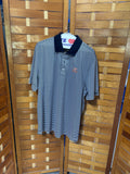 Cutter & Buck Virginia Cavaliers Polo Shirt Mens Size Large Navy Stripe - WAHOOWA