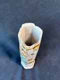 Judy Brater Studio Art Pottery Bud Vase Floral Hand Painted Signed