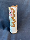 Judy Brater Studio Art Pottery Bud Vase Floral Hand Painted Signed