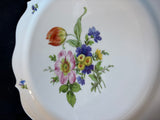 Lindner Handarbeit W. Germany Floral Scalloped Serving Platter