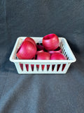 Set Of 8 Maroon Napkin Rings