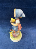 (B) Goebel Hummel Figurine Feeding Time Girl With Chickens 199/0