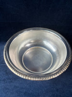 Silver Plated Covered Dish With Pyrex Glass Insert