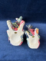 Pair Of Joan Baker Designs Giraffes  Porcelain Patchwork