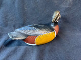 Hutch Signed Wood Duck Drake Decoy