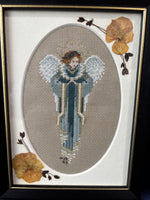 Blue Angel Framed Cross Stitch