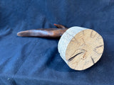 Handcrafted Wooden Shorebird Sculpture
