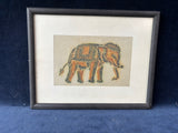 Framed Stamped Elephant *Read Description*