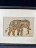 Framed Stamped Elephant *Read Description*