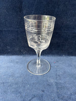 Set Of 7 Glasses With An Etched B