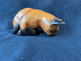 Wooden Cat Figurine