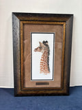 Framed Giraffe Print By Sherry Steele