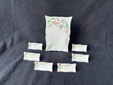 Lillian Vernon Style Porcelain Menu Board And 6 Place Card Holders