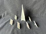 Lillian Vernon Style Porcelain Menu Board And 6 Place Card Holders