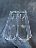 3-Piece Lot Of Clear Kitchen Storage Organizers
