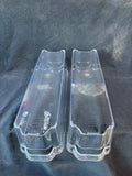 3-Piece Lot Of Clear Kitchen Storage Organizers
