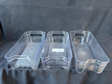 4-Piece Lot Of Clear Kitchen Storage Organizers