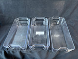 4-Piece Lot Of Clear Kitchen Storage Organizers