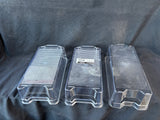 4-Piece Lot Of Clear Kitchen Storage Organizers