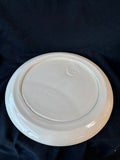 Large Hand-Painted Poinsettia Holiday Platter Signed M. Block