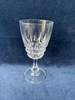 Set Of 5 Cristal d'Arques Durand Pompadour Lead Crystal Wine Water Glasses