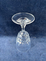 Set Of 5 Cristal d'Arques Durand Pompadour Lead Crystal Wine Water Glasses