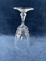 Set Of 5 Cristal d'Arques Durand Pompadour Lead Crystal Wine Water Glasses