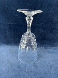 Set Of 5 Cristal d'Arques Durand Pompadour Lead Crystal Wine Water Glasses