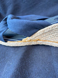 Sahara Women’s Size 8 M Navy/White Slip On Wedge (J) *Read Description*