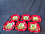 Set Of 6 Melamine Appetizer Plates