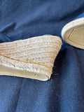 Sahara Women’s Size 8 M Navy/White Slip On Wedge (J) *Read Description*