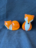 Ceramic Fox Salt & Pepper Shaker Set