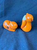 Ceramic Fox Salt & Pepper Shaker Set