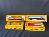 Lot Of 4 Cox HO Scale Electric Trains/Automobile In Boxes (A)
