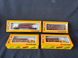 Lot Of 4 Cox HO Scale Electric Trains/Automobile In Boxes (C)