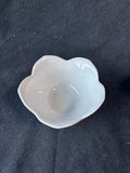 Set Of 4 Pier 1 Imports Lotus White Ribbed Tulip Bowls