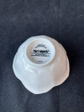 Set Of 4 Pier 1 Imports Lotus White Ribbed Tulip Bowls