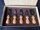Set of 5 Italian Cheese Knives W/ Beechwood Handles Williams Sonoma
