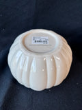 Pair Of White Harvest Pumpkin Bowl With Lids