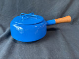 Dansk Kobenstyle Enamelware - Blue Fondue Pot *Read Description*