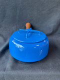 Dansk Kobenstyle Enamelware - Blue Fondue Pot *Read Description*