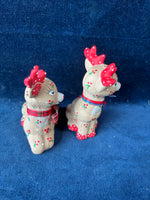 Pair Of Ceramic Reindeer Figurines
